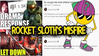 Rocket Sloth MISREPRESENTS Halo Infinite Reaction Then MOCKS Community Backlash [upl. by Nnaeinahpets811]