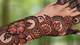 New 2024 Special Mehndi Design For Back HandLatest Simple bridal mehndi designEid special Mehndi [upl. by Aenat]