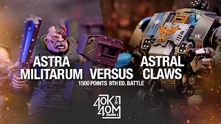 Astra Militarum VS Space Marines Warhammer 40k Battle Report 1500pts  Is this the year of Steve [upl. by Anivlek]