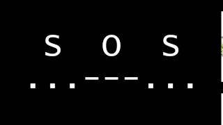 SOS Morse Code Emergency Distress Signal [upl. by Jonie]