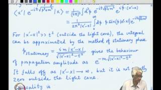 Mod03 Lec27 Relativistic case Particle and antiparticle contributions Feynman prescription [upl. by Yregerg]