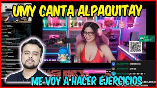 😮IWO REACCIONA A UMY CANTANDO ALPAQUITAY🤣SE PONE A ENTRENAR COMO LA BEBA SIDERAL [upl. by Kalb951]