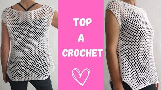 Cómo tejer BLUSA A CROCHET MUY FÁCIL  PASO A PASO  GANCHILLO FÁCIL  PRINCIPIANTES [upl. by Dwane]