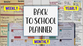 Back To School Planner  ANNUAL Monthly Weekly amp Daily [upl. by Lauzon]