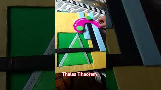 Thales Theorem 🤟🔥 op beautiful theorem shortvideo [upl. by Borras]