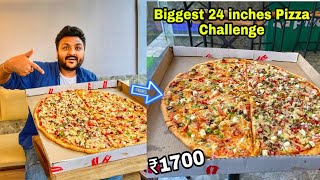 Biggest Pizza Challenge  25 inches Monster Pizza  La Pinoz Pizza [upl. by Ayota]