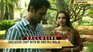 Newlyweds Sania Shoaib talk to NDTV [upl. by Daney]