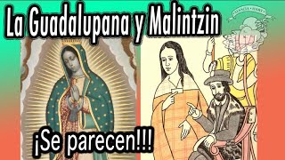 SIMILITUDES ENTRE EL DIBUJO DE MALINTZIN Y LA GUADALUPANA [upl. by Jeff23]