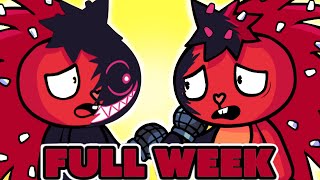 FRIDAY NIGHT FUNKIN Flaky VS EVIL Boyfriend FULL WEEK Remake mod [upl. by Niki]