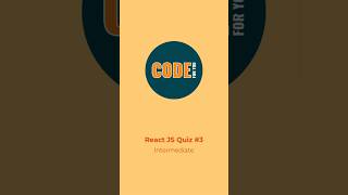 ⚡ Reactjs Intermediate Quiz 3  Test Your Skills 🧑‍💻🔥  CodeForYou [upl. by Corell]