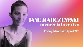 Jane Marczewski aka Nightbirde Celebration of Life Memorial Service [upl. by Trici]