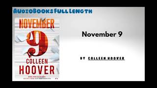 AudioBooks Free  Book November 9  By Colleen Hoover [upl. by Nilesoy666]