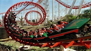 Viper Front Seat On Ride POV Six Flags Magic Mountain [upl. by Dickinson]