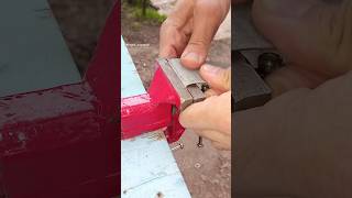 DIY plumbing basics How to make a reliable clamp for repairing damaging pipe yourself shorts tips [upl. by Millwater816]