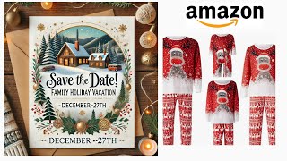 THE BEST CHRISTMAS FAMILY PAJAMA SETS  AMAZON FINDS 🎄 [upl. by Jeffry]