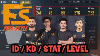 Fs Baba  malik kashoof  black  PUBG MOBILE KD  ID  STATS  LEVEL Revealed [upl. by Assili]