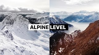 ALPINE LEVEL  an aerial video  Aletsch Arena Switzerland [upl. by Aivilys]