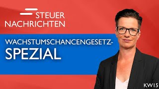 Wachstumschancengesetz SPEZIAL  Steuernachrichten Update 1524 [upl. by Menzies]