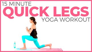 15 minute Power Yoga Workout 🔥 Quick Legs amp Booty [upl. by Hpesoy]