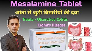 Mesalaminemesalazine prolonged release tablets in hindi  Mesacol OD tablet uses dose side effects [upl. by Donni655]