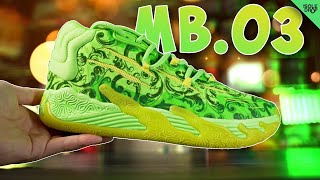 Lamelo Balls New Shoe Puma MB03 First Impressions [upl. by Drofnas]