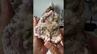 Pink Amethyst Geode with Calcite from Patagonia Argentina 409g [upl. by Batruk]