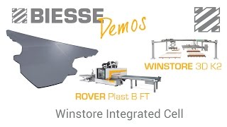 Biesse Rover Plast B FT  Winstore Integrated Cell [upl. by Byrd383]