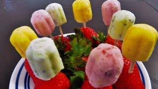 Fruitilicious Frozen Yogurt Mini Pops and Finger Foods  Poonams Kitchen [upl. by Daveda487]