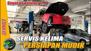 Persiapan Mudik 2024 Servis kelima Toyota fortuner 28 [upl. by Naillil266]