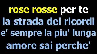 TOP KARAOKE ROSE ROSSE MEZZO TONO SOTTO CON CORI [upl. by Andromada133]