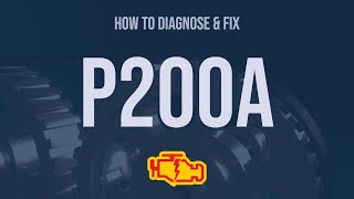 How to Diagnose and Fix P200A Engine Code  OBD II Trouble Code Explain [upl. by Eba377]