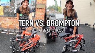 Brompton vs Tern folding bike  Which is the Best [upl. by Tamma709]