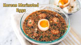 Korean Marinated Eggs Mayak Eggs  Perfect Soft Boiled Eggs [upl. by Grier391]