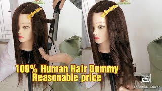 human hair dummy 100 human hair dummy price in pakistan [upl. by Ecinna67]