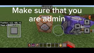 How to Stop time In Minecraft BedrockCommand Block Tutorial [upl. by Yenruoj]