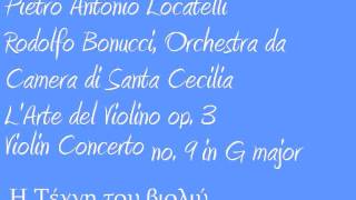 Locatelli larte del violino op 3 concerto no 9 in G major [upl. by Eiralav]