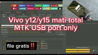 Vivo Y12 15 mati total detek MTK port only file gratis via unlocktool [upl. by Gemini912]