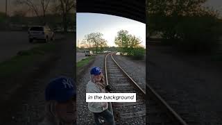 pov photography of the train tracks during sunset [upl. by Kawasaki329]