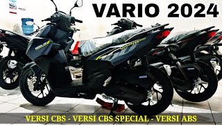 VARIO 160 TERBARU 2024 TERBAGI DUA TYPE DAN 3 HARGA 🔥 [upl. by Junette]