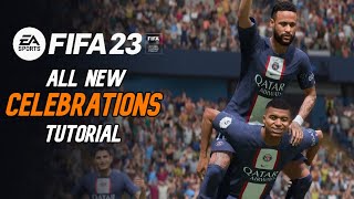 FIFA 23 ALL NEW CELEBRATIONS TUTORIAL  GRIDDY CELEBRATION  PS5 and Xbox [upl. by Asselem]