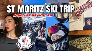 MONCLER FLEW ME OUT TO ST MORITZ  SKI TRIP Après Ski 🤍 MANNY DRAGYN [upl. by Atsejam355]