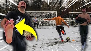 HÄRTESTE amp KÄLTESTE FUßBALL CHALLENGE KEIN TOR  AUSZIEHEN [upl. by Anned420]