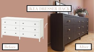 DIY IKEA Dresser Hack Boujee Dresser Makeover [upl. by Trinette]