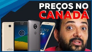 PREÇO DE CELULAR NO CANADÁ  INTERMEDIÁRIOS [upl. by Anytsirhc286]