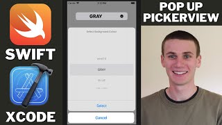 Pop Up Picker View Swift Xcode Tutorial  UIPickerView inside Alert Dialog [upl. by Ahsienel206]