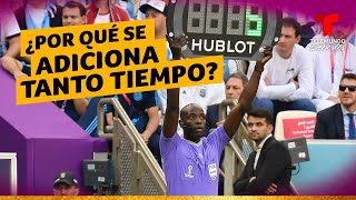 Catar 2022 ¿Por qué se adiciona tanto tiempo en los partidos  Telemundo Deportes [upl. by Dalury]