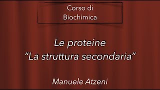 La struttura secondaria delle proteine  L32 [upl. by Clarkin495]