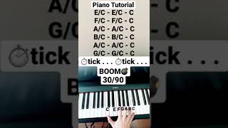 tick…tick…BOOM 3090 Piano Tutorial  andrewgarfield piano shorts pianotutorial ticktickboom [upl. by Burwell74]