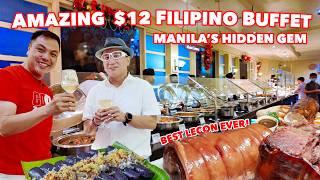 Incredible 12 Filipino Buffet  Hidden Gem in Manila [upl. by Gery]