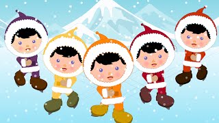 Five little Eskimos  Kindergarten Nursery Rhymes For Toddlers  Cartoons For Children by Kids Tv [upl. by Johnsten]